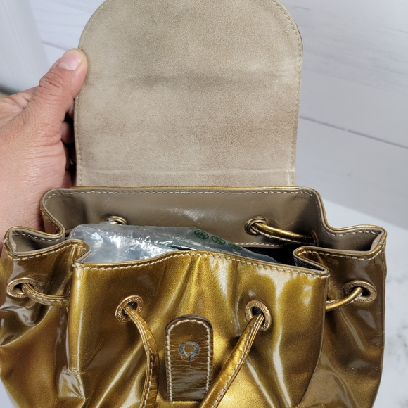 Vintage Gucci Backpack Bamboo Gold - Picture 3 of 13